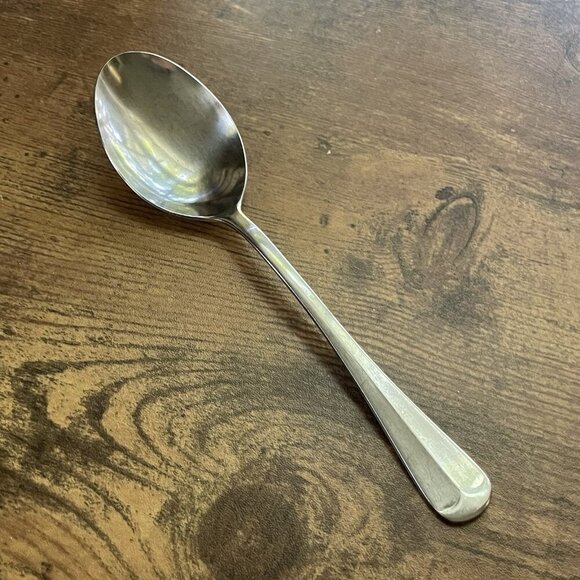 Oxford Hall Jamestown Oval Dinner Place Soup Spoon Stainless 6 7/8" Set of 8 - Picture 2 of 5